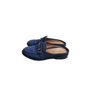 Vionic Leather Suede Slip On Orthotic Comfort Mule Women's 6.5